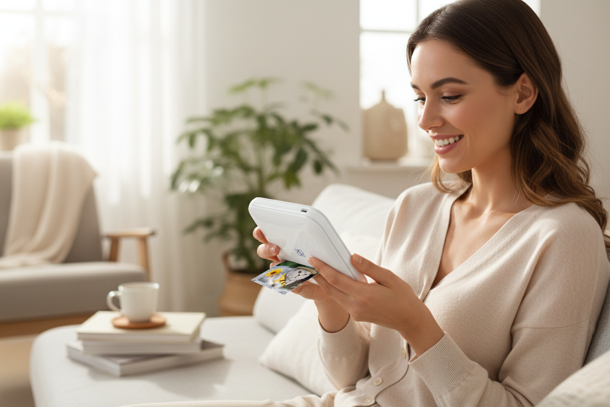 Femme avec imprimante portable MT53